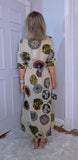 Pandora Dress– Bold Multicolour Cotton Maxi  Print