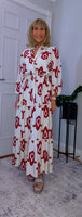 Eunice Shirt Dress Bold Red Dress