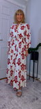 Eunice Shirt Dress Bold Red Dress