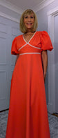 Alexandra Puff Sleeve Dress – Pink or Coral