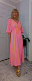 Roma Boho Cotton Dress – Vivid Summer Colours & Puff Sleeves
