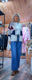 Petula Block Print Cardigan – Multicoloured Autumn Knit