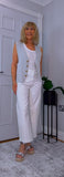 Sydney – V-Neck Sparkly Waistcoat in Gold or Silver