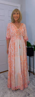 Vienna Maxi Dress – Coral  Boho Style