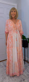 Vienna Maxi Dress – Coral  Boho Style