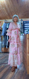 Clara Pink Boho Maxi Dress – Embroidered, Sequinned Made of  Cotton