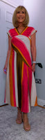 Emmy Linen Look Midi Dress – Fuchsia or Rust for Petites