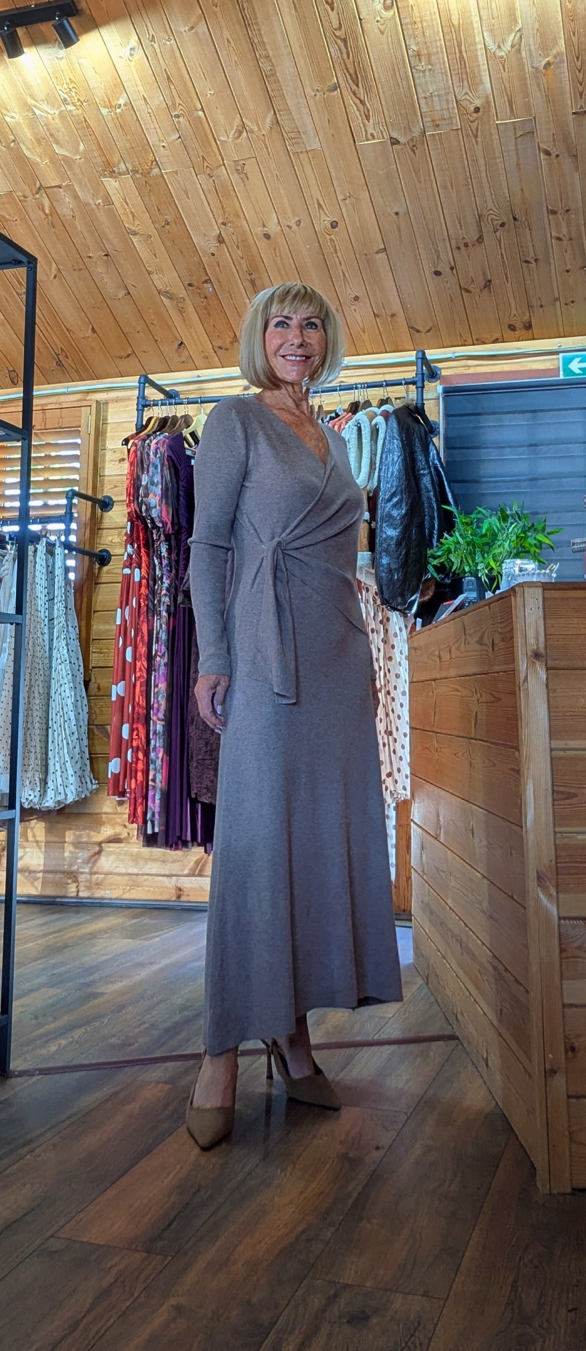 Libby Wrap-Style Maxi Dress