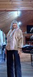 Judy Faux Fur Jacket- Soft Beige- Ivory