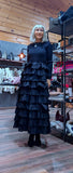 Imogen Black Tulle Dress – Knit Top & Layered Skirt