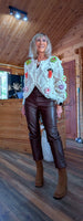 Athena Chunky Cardigan – 3D Fruit & Flower Detail with Sparkly Buttons
