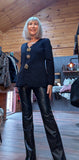 Gayle Jewel Button Cardigan –  Black