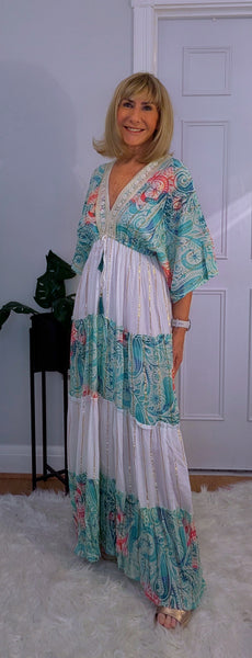Wisty Bohemian Maxi  Viscose Dress
