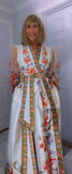 Millicent Wrap Kimono Midi Dress – Pink Floral Occasionwear
