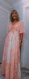Vienna Maxi Dress – Coral  Boho Style