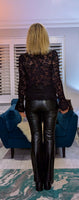 Florence Lace Top – Elegant Lace Detail with Flared Cuffs