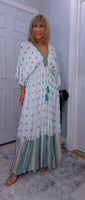 Ava Sequin Maxi Dress – Pink or Turquoise