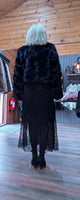 Gwendolyn Faux Fur Jacket – Slightly Cropped - Black