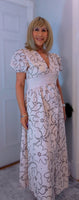 Wilma Bohemian Embroidered Maxi Dress – Ecru