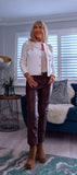 Opal White Cardigan with Ecru Embroidery Flowers, Pearl & Gold Sequin Detail