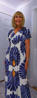 Gianna Dress – Soft Jersey Floral Dress with Shirred Waist (Sizes 8–18)