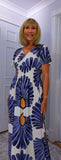 Gianna Dress – Soft Jersey Floral Dress with Shirred Waist (Sizes 8–18)