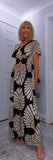 Gianna Dress – Soft Jersey Floral Dress with Shirred Waist (Sizes 8–18)