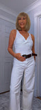 Bess Bodysuit – White Twist Bust Fitted Bodysuit (Non Returnable)