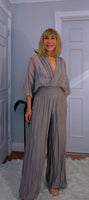 Josie Silk Jumpsuit – Elegant Wide-Leg One Piece, Soft Feel
