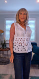 Alice Crochet Top – Vintage Sleeveless Blouse