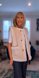 Bernadette Faux Fur Gilet – Soft Beige