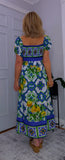 Blossom Bold Print Shirred Dresses