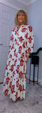 Eunice Shirt Dress Bold Red Dress