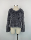 Fifi Grey Fringe Top – Long Sleeve Sweater Style