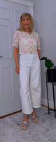 Tamara Crochet Cardigan – Vintage Puff Sleeve Knitwear