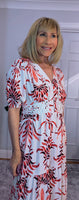 Stella Dress Ditsy Dress With Lace Trim