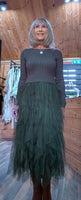 Anastasia Tulle Dress - Waterfall Skirt & Scoop Neck Sweater Top