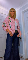Alexie -Rose Chunky Cardigan- Pink