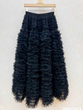 Georgina Voluminous A-Line Tulle Skirt – Cornelli Style with Stunning Layers