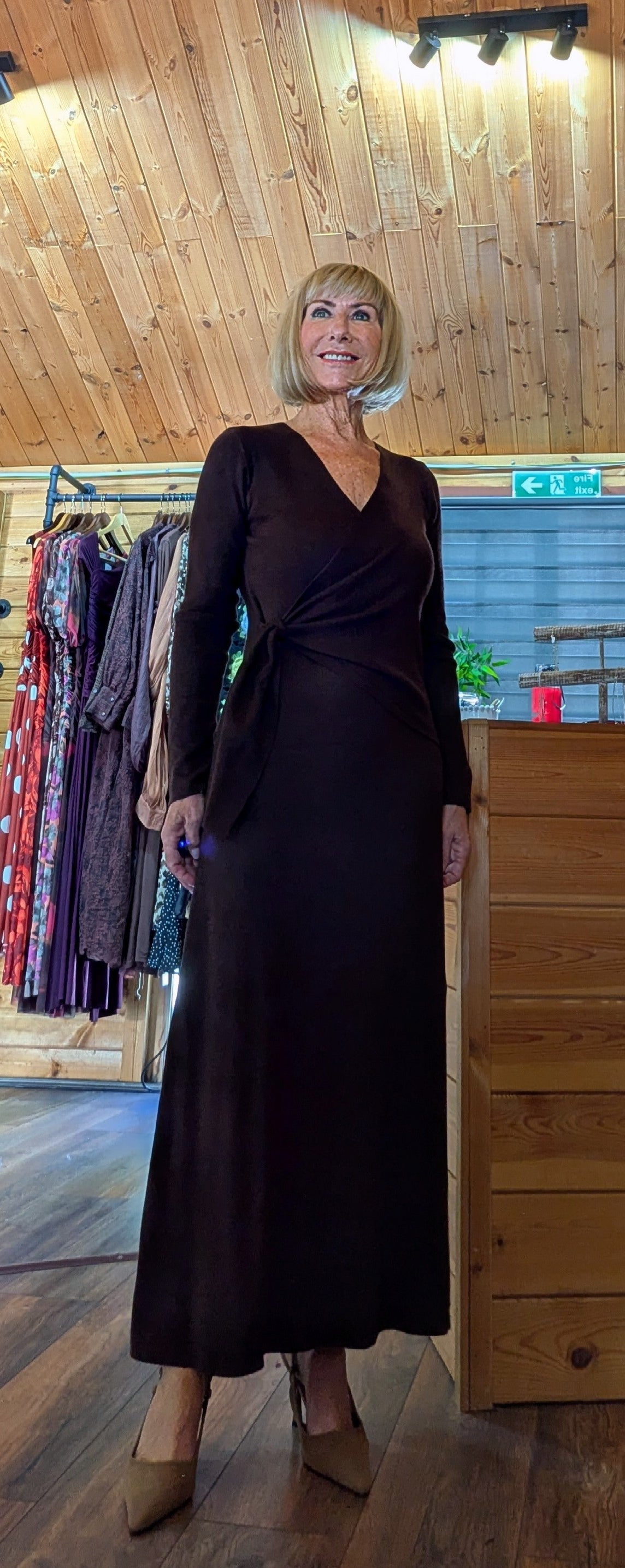 Libby Wrap-Style Maxi Dress