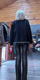 Melissa Black Pearl Trim Jacket – Sequin Detail & Chunky Buttons