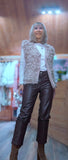 Adeline Sleeveless Fringe Cardigan – Taupe or Chocolate