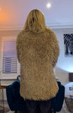 Norma Mongolian Faux Fur Coat - Taupe Statement Style