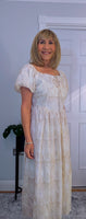 Dorothy Ivory Embroidered Cotton Midi Dress