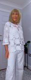Tara Crocheted Floral Top – 100% Cotton Boho  Layer