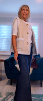 Bernadette Faux Fur Gilet – Soft Beige