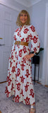 Eunice Shirt Dress Bold Red Dress