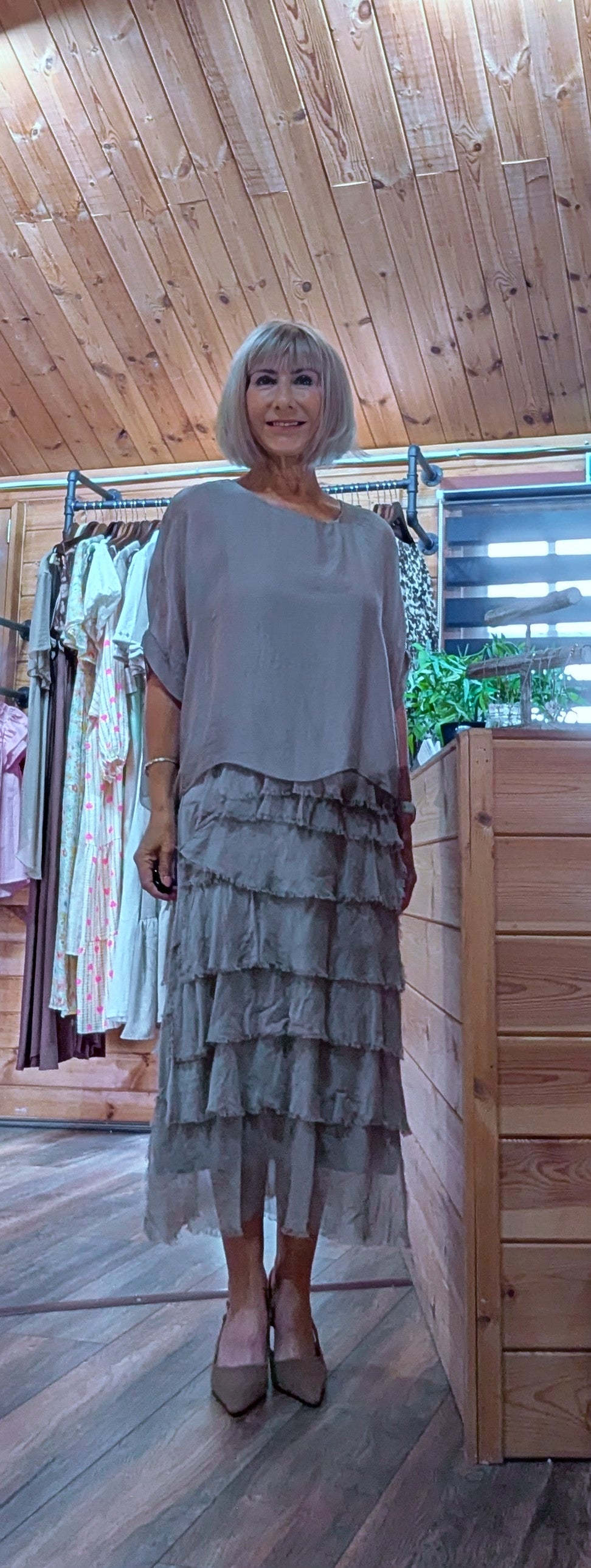 Silky Charleston style dress uk worn by ditsydi