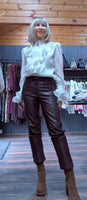 Noori Ivory Blouse – Ruffle Front with Pearl & Diamanté Detail