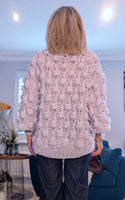 Alize Blush Boho Chunky Bobble Cardigan